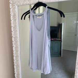 Baby blue cutout tank
